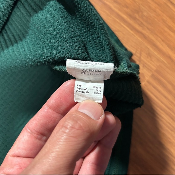 Athletics Stitched Authentic Majestic Thermabase Pullover Mens L - Picture 4 of 14